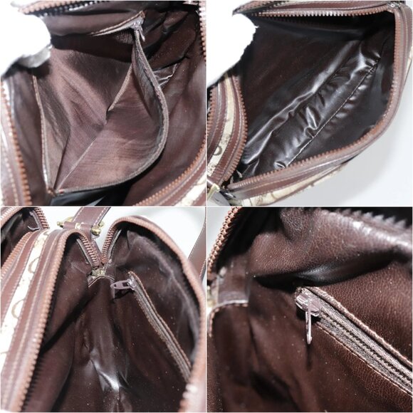 CELINE C Macadam Canvas Shoulder Bag Brown Auth ep5946 - Picture 14 of 15